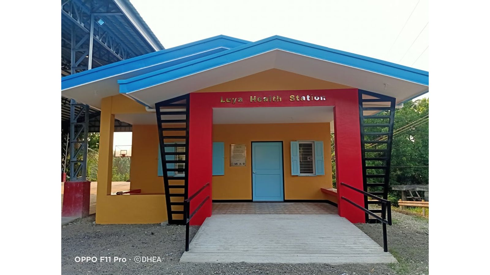 Facade of the newly built ALAGA KA Luya Barangay Health Station
