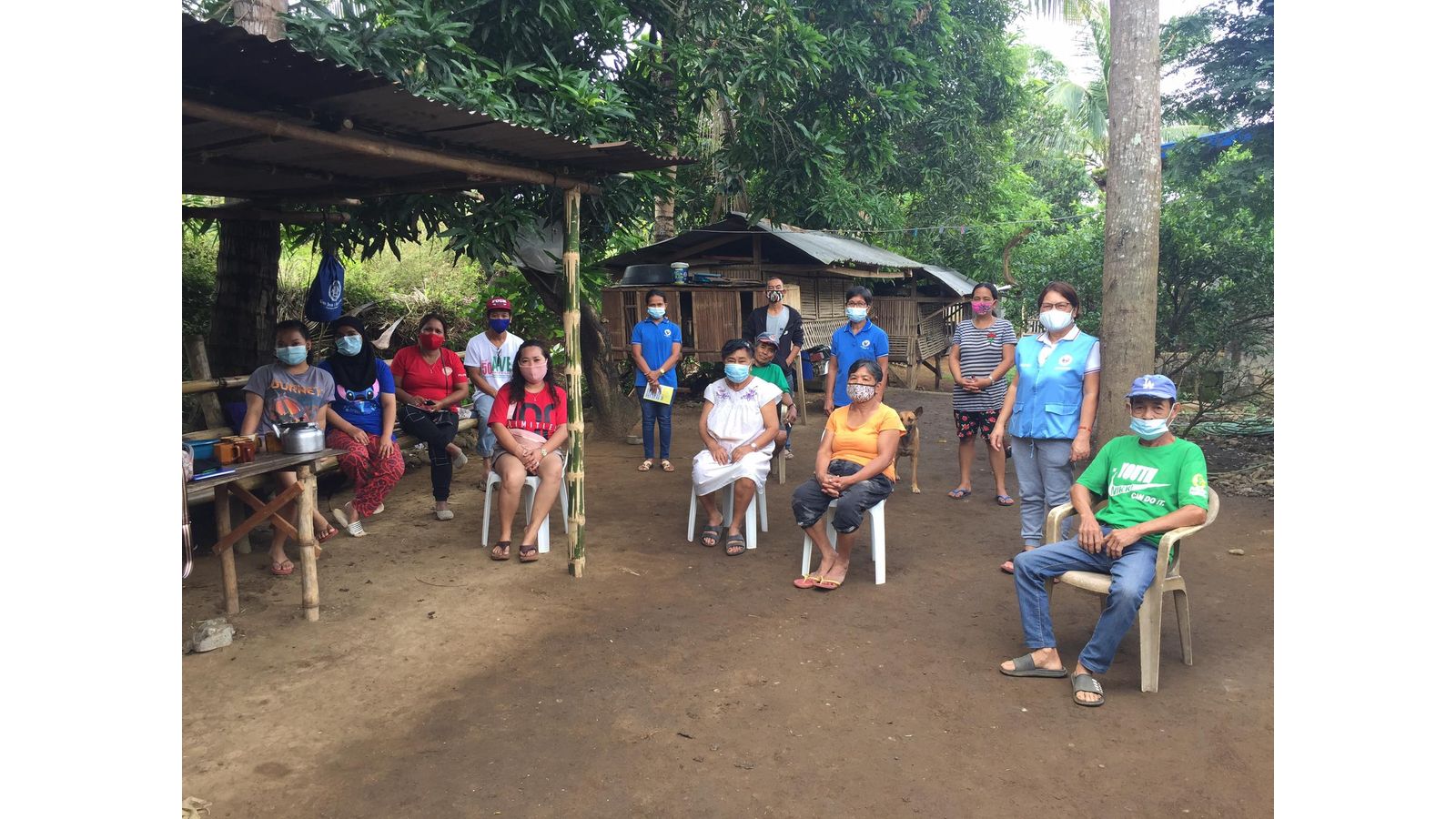 Photo of the members of one of the health cluster groups in Brgy. San Jose, Tuy, Batangas