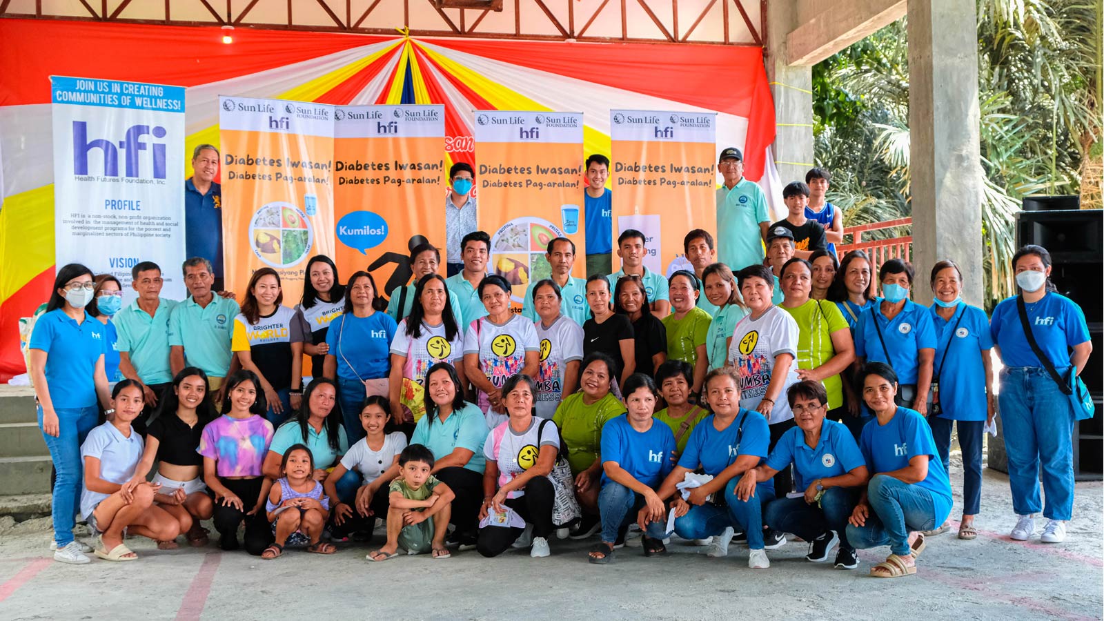 Attendees of Diabetes Iwasan! Diabetes Pag-aralan! campaign in Barangay Pansol