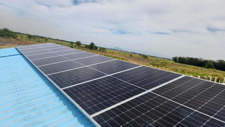 Solar Panels on the Maasin Barangay Health Station, Pura, Tarlac