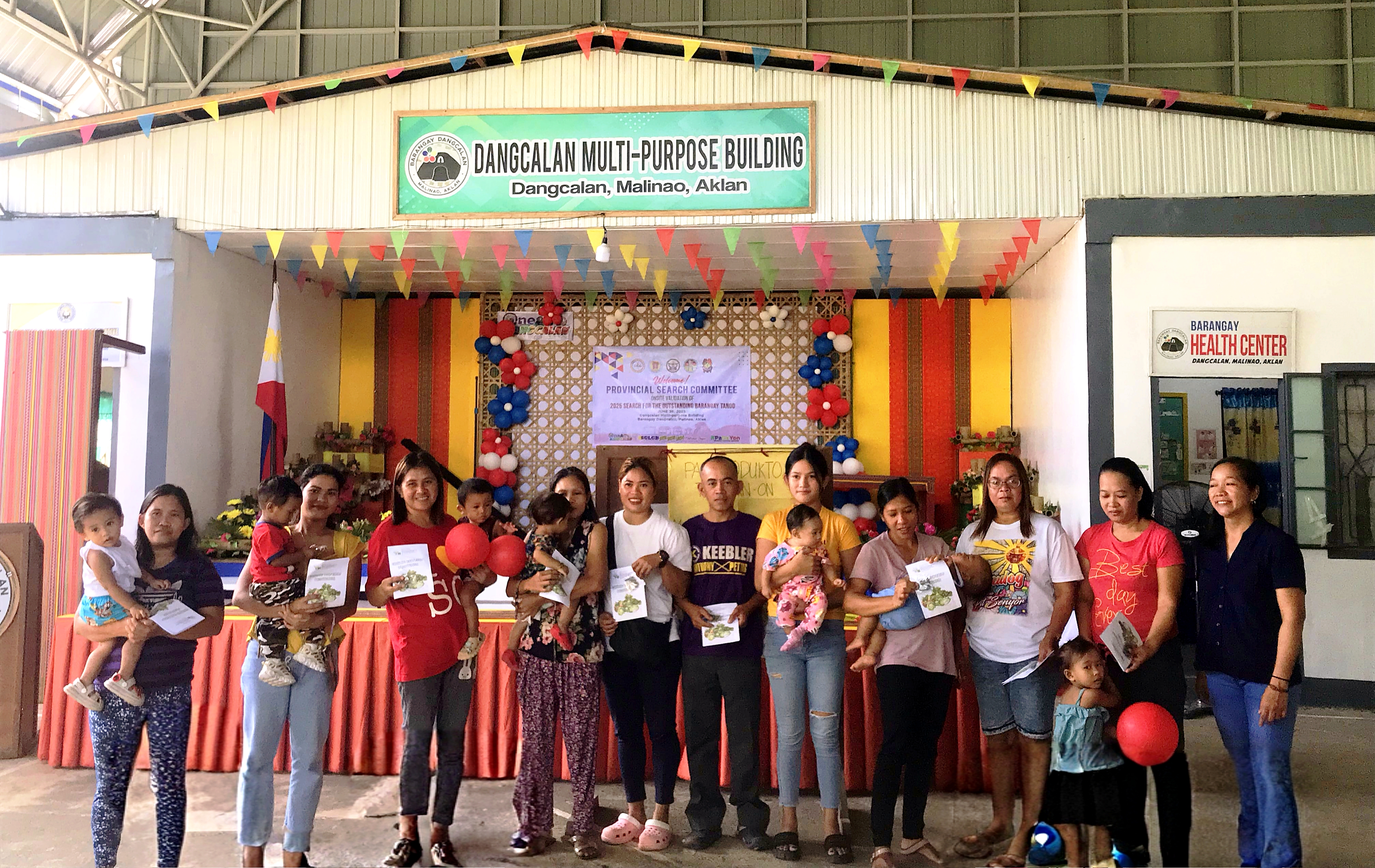 Beneficiary households from Barangay Dangcalan received pamphlets and seeds to help initiate their home gardens and promote sustainable food sources